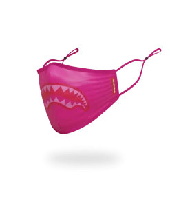 SPRAYGROUND® FACE MASKS ADULT PINK SHARK FORM-FITTING FACE MASK 6 SPRAYGROUND® FACE MASKS ADULT PINK SHARK FORM-FITTING FACE MASK
