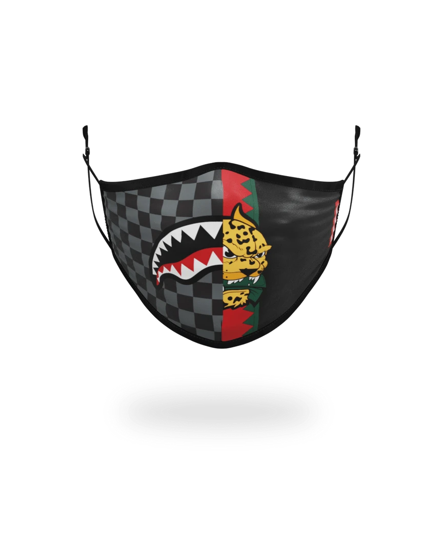 SPRAYGROUND® ADULT SPUCCI SPLIT FORM-FITTING FACE MASK 3 SPRAYGROUND® ADULT SPUCCI SPLIT FORM-FITTING FACE MASK