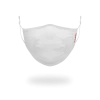 SPRAYGROUND® ADULT WHITE ON WHITE SHARK FORM-FITTING FACE MASK FACE MASKS