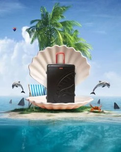 SPRAYGROUND® SHARKITECTURE MOLDED 29” FULL-SIZE LUGGAGE