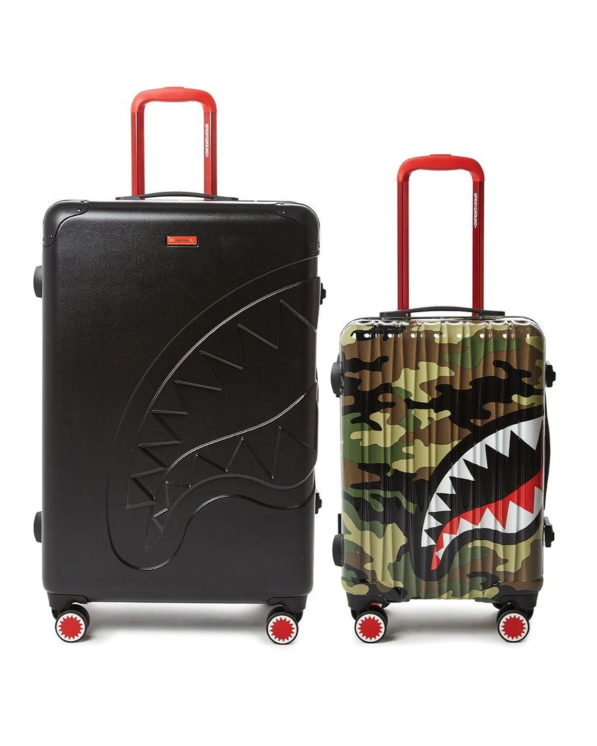 SPRAYGROUND® LUGGAGE SETS FULL-SIZE BLACK CARRY-ON CAMO LUGGAGE BUNDLE 3 SPRAYGROUND® LUGGAGE SETS FULL-SIZE BLACK CARRY-ON CAMO LUGGAGE BUNDLE