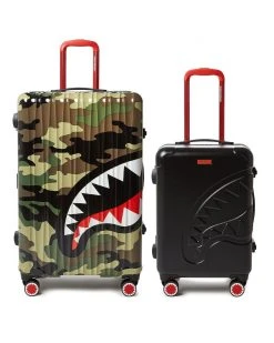 SPRAYGROUND® FULL-SIZE CAMO CARRY-ON BLACK LUGGAGE BUNDLE