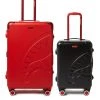 SPRAYGROUND® LUGGAGE SETS FULL-SIZE RED CARRY-ON BLACK LUGGAGE BUNDLE