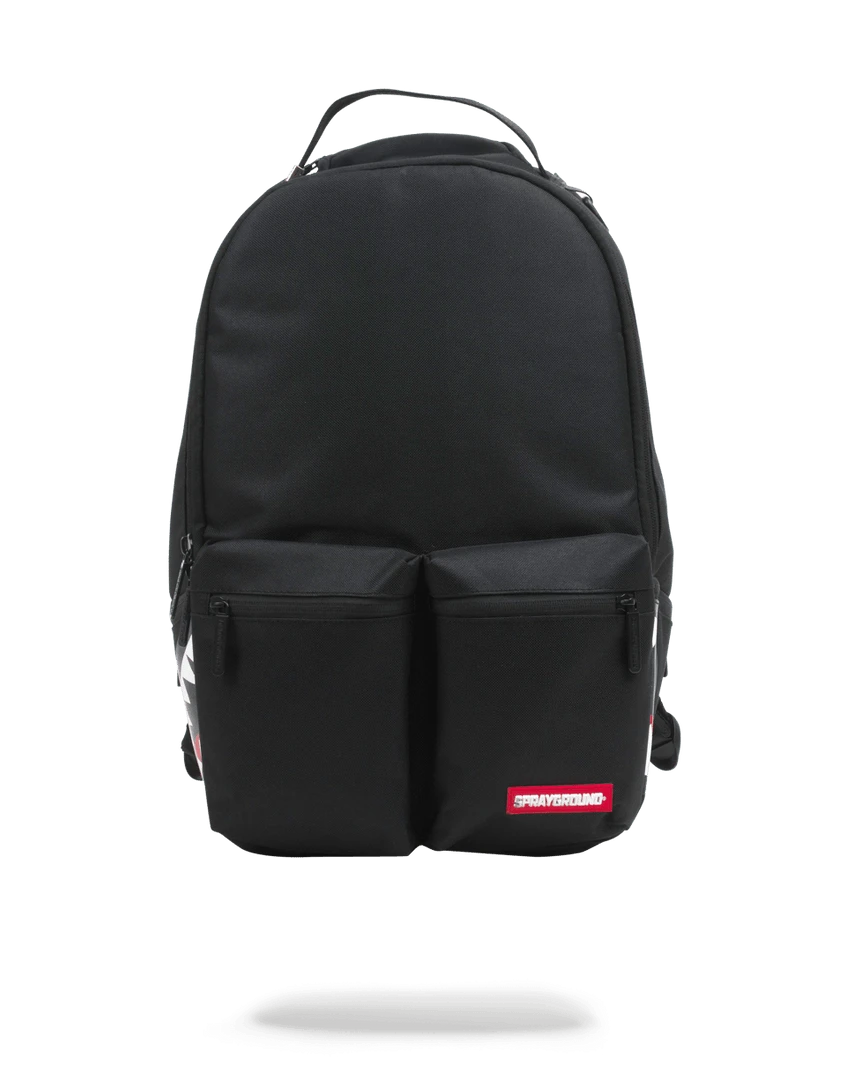 SPRAYGROUND® DOUBLE CARGO SIDE SHARK (BLACK) BACKPACKS 3 SPRAYGROUND® DOUBLE CARGO SIDE SHARK (BLACK) BACKPACKS