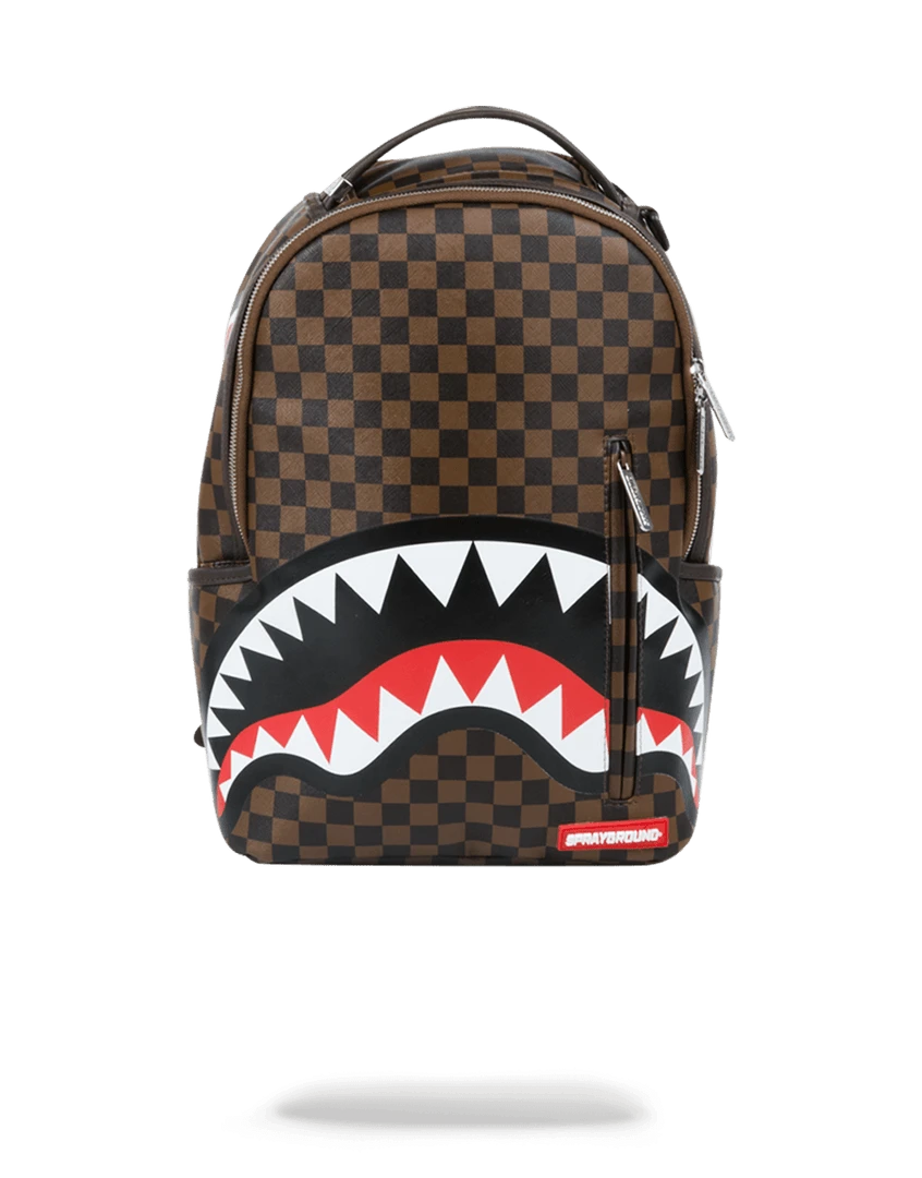 SPRAYGROUND® BACKPACKS SLEEK SHARKS IN PARIS (BROWN) 3 SPRAYGROUND® BACKPACKS SLEEK SHARKS IN PARIS (BROWN)