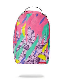 SPRAYGROUND® MONEY PINK CAMO DRIP BACKPACKS