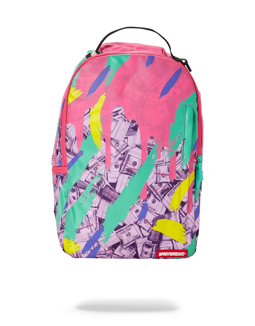 SPRAYGROUND® MONEY PINK CAMO DRIP BACKPACKS 3 SPRAYGROUND® MONEY PINK CAMO DRIP BACKPACKS