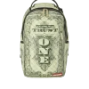 SPRAYGROUND® BACKPACKS IN GOD WE TRUST GREEN BACKPACK (ONE OF ONE)