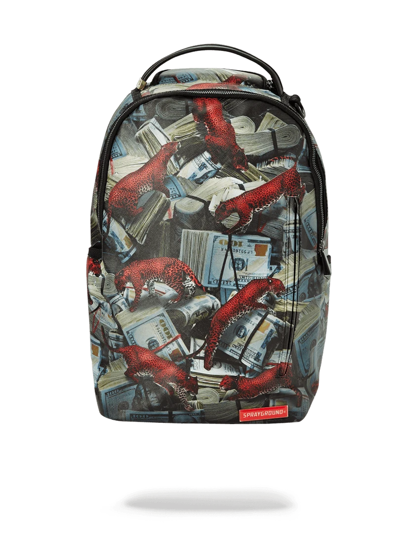 SPRAYGROUND® BACKPACKS RED LEOPARD MONEY 3 SPRAYGROUND® BACKPACKS RED LEOPARD MONEY