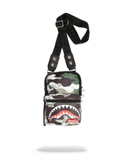 SPRAYGROUND® CAMO MONEY SHARK SLING CROSSBODYS