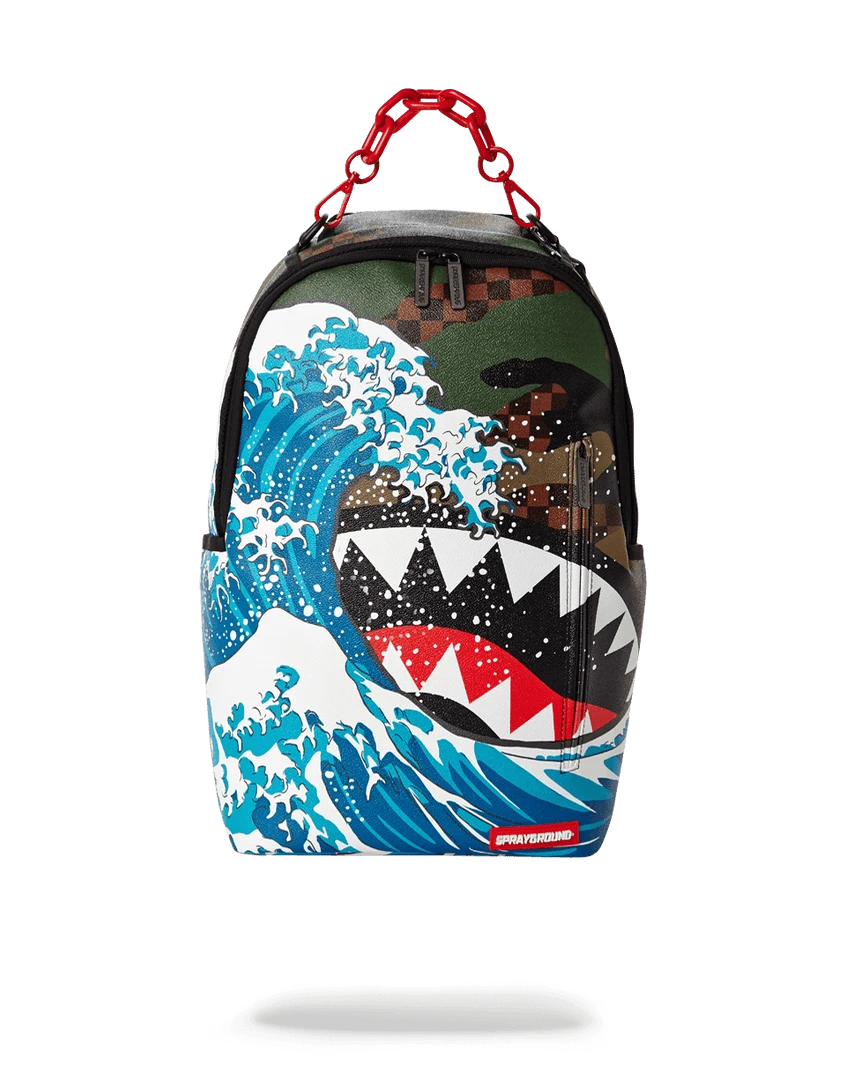SPRAYGROUND® BACKPACKS CAMOKAWA WAVE SHARK 3 SPRAYGROUND® BACKPACKS CAMOKAWA WAVE SHARK