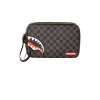 SPRAYGROUND® TOILETRIES AKA MONEY BAGS SHARKS IN PARIS (BLACK CHECKERED EDITION) TOILETRY AKA MONEY BAGS