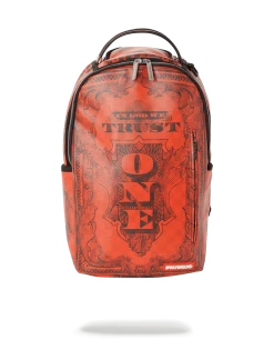 SPRAYGROUND® BACKPACKS IN GOD WE TRUST RED BACKPACK (ONE OF ONE)