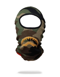 SPRAYGROUND® GOLD KNIT SHARK MOUTH SKI MASK