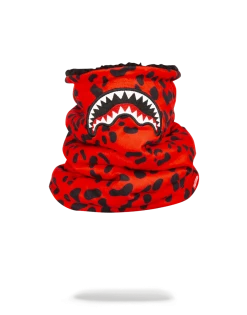 SPRAYGROUND® RED LEOPARD NECK WARMER