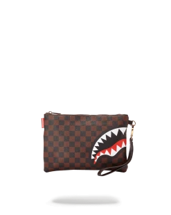 SPRAYGROUND® CHECKS IN CAMOFLAUGE CROSSOVER CLUTCH