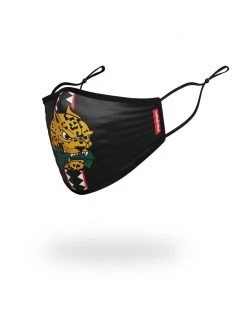 SPRAYGROUND® FACE MASKS KIDS FORM FITTING MASK: SPUCCI LEOPARD