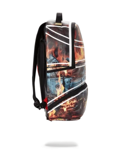 SPRAYGROUND® SPALDING X SPRAYGROUND FIRE MONEY BACKPACK