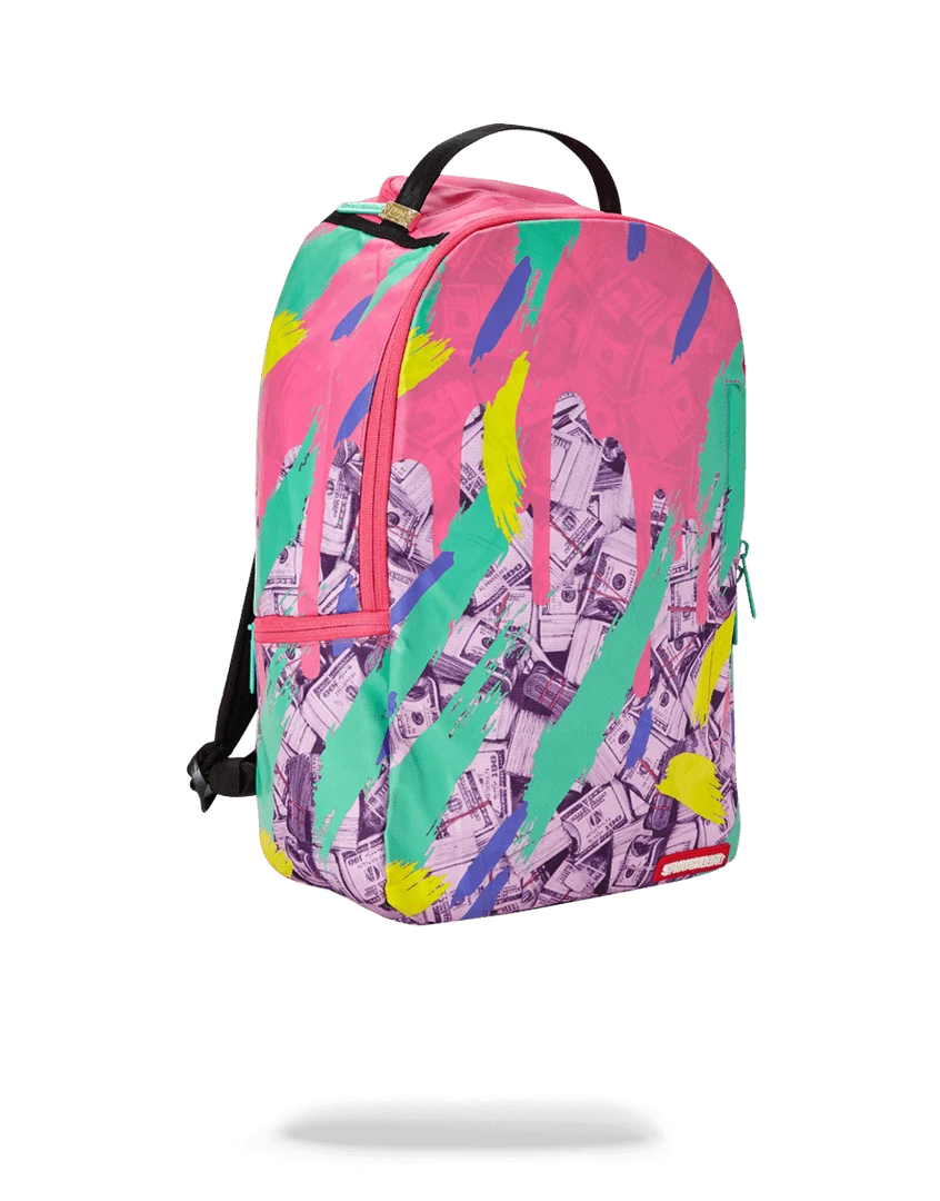 SPRAYGROUND® MONEY PINK CAMO DRIP BACKPACKS 4 SPRAYGROUND® MONEY PINK CAMO DRIP BACKPACKS