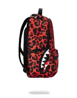 SPRAYGROUND® RED LEOPARD DOUBLE CARGO BACKPACKS