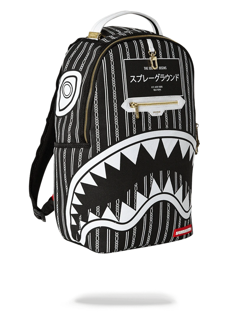 SPRAYGROUND® REVERSE SHARKS IN PARIS (BLACK) BACKPACKS 4 SPRAYGROUND® REVERSE SHARKS IN PARIS (BLACK) BACKPACKS