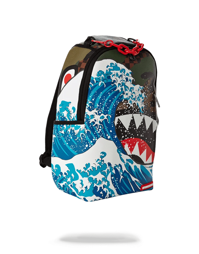 SPRAYGROUND® BACKPACKS CAMOKAWA WAVE SHARK 4 SPRAYGROUND® BACKPACKS CAMOKAWA WAVE SHARK