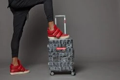 SPRAYGROUND® COLLABS LAQUAN SMITH EMBOSSED CLEAR 3M CARRY-ON