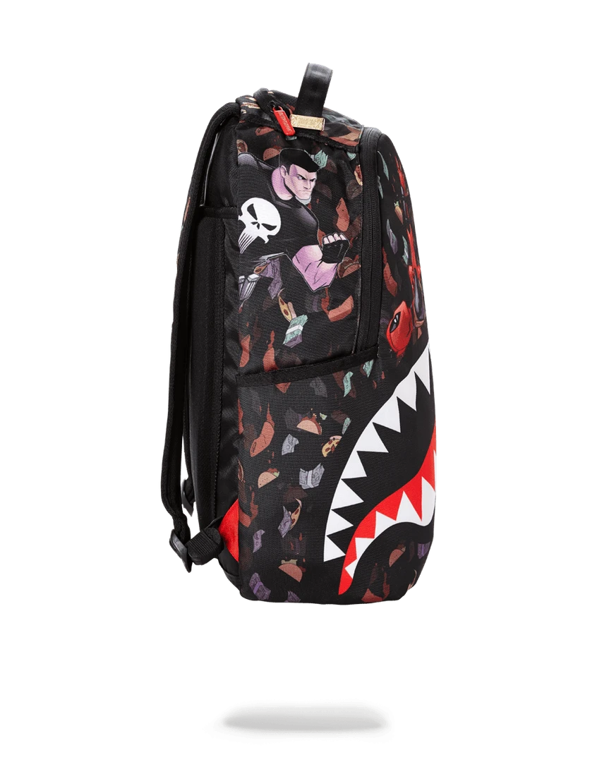 SPRAYGROUND® BACKPACKS DEADPOOL TACO$ RAIN SHARK 5 SPRAYGROUND® BACKPACKS DEADPOOL TACO$ RAIN SHARK