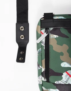 SPRAYGROUND® CAMO MONEY SHARK SLING CROSSBODYS