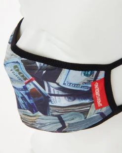 SPRAYGROUND® MONEY WHERE UR MOUTH IS FORM-FITTING MASK FACE MASKS