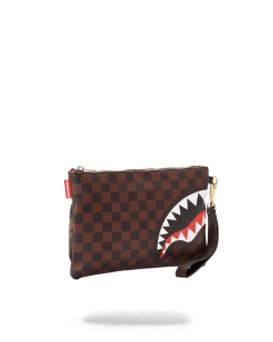 SPRAYGROUND® CHECKS IN CAMOFLAUGE CROSSOVER CLUTCH