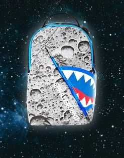 SPRAYGROUND® ANGLED REFLECTIVE SHARK (SPACE SHOT) BACKPACKS