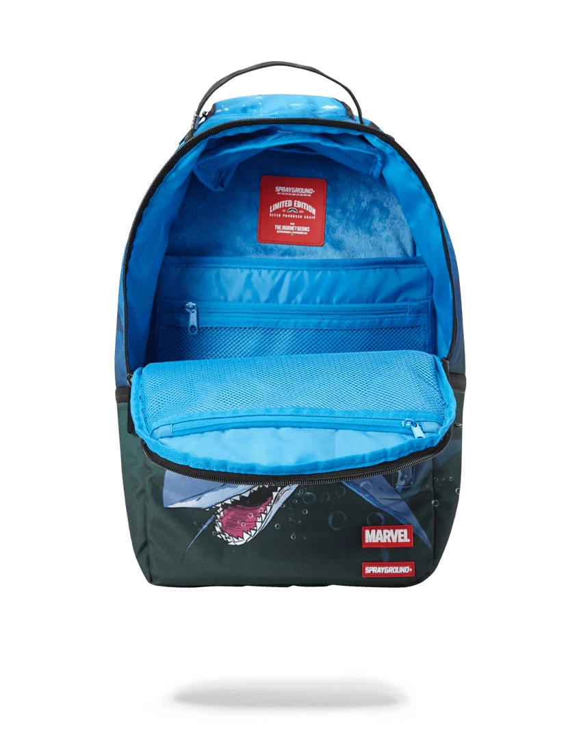SPRAYGROUND® DEADPOOL ATTACK SHARK BACKPACKS 7 SPRAYGROUND® DEADPOOL ATTACK SHARK BACKPACKS