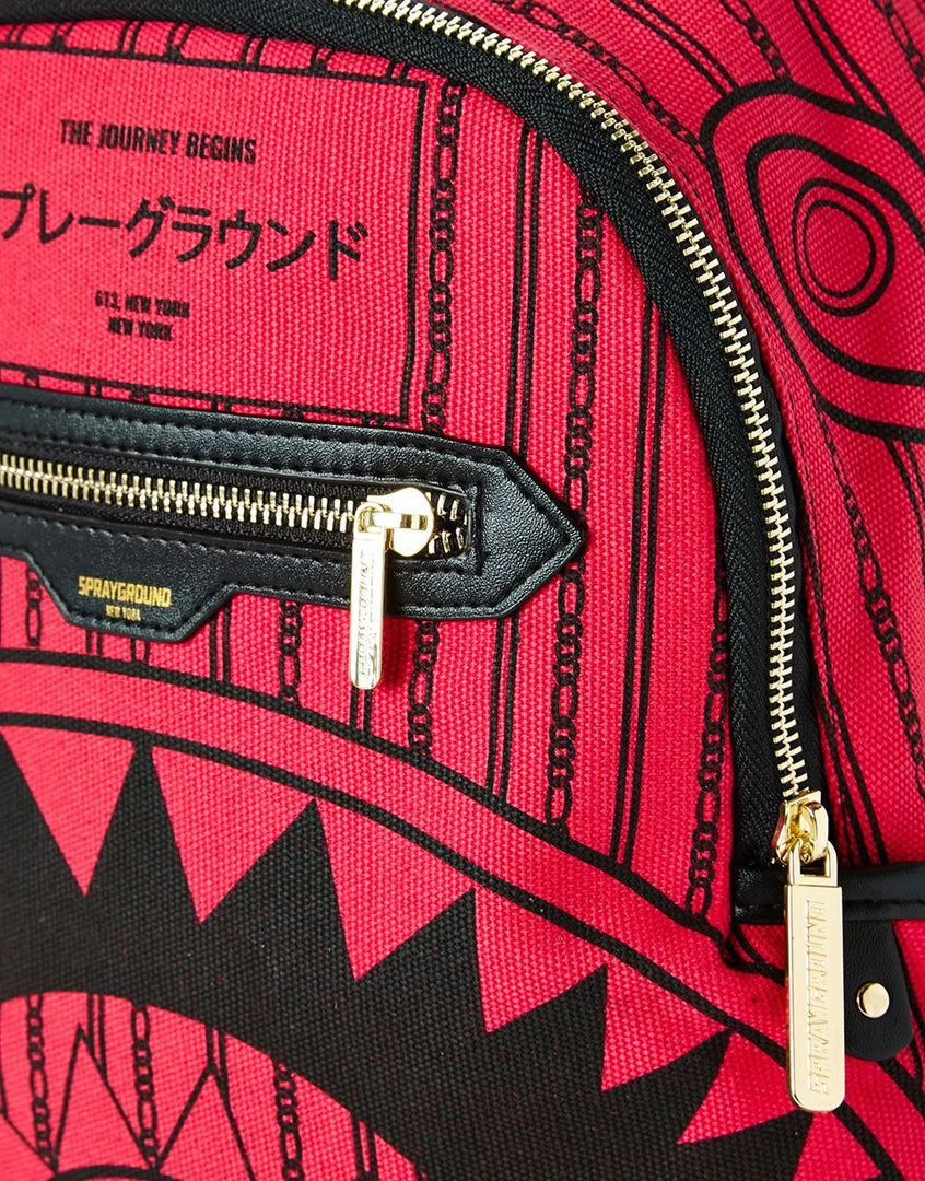 SPRAYGROUND® PINK REVERSE SHARKS IN PARIS SAVAGE 7 SPRAYGROUND® PINK REVERSE SHARKS IN PARIS SAVAGE