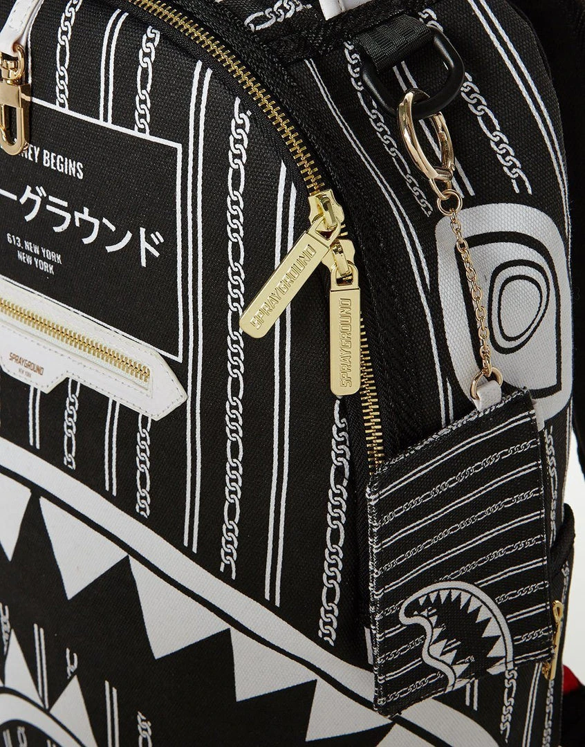 SPRAYGROUND® REVERSE SHARKS IN PARIS (BLACK) BACKPACKS 7 SPRAYGROUND® REVERSE SHARKS IN PARIS (BLACK) BACKPACKS