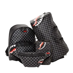 SPRAYGROUND® SHARKS IN PARIS (BLACK CHECKERED EDITION) CROSSBODY 11 SPRAYGROUND® SHARKS IN PARIS (BLACK CHECKERED EDITION) CROSSBODY