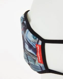 SPRAYGROUND® MONEY WHERE UR MOUTH IS FORM-FITTING MASK FACE MASKS