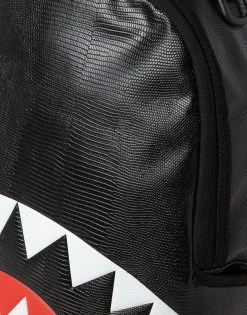 SPRAYGROUND® BACKPACKS BLACK REPTILE SHARK BACKPACK (ONE OF ONE)