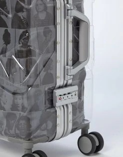 SPRAYGROUND® COLLABS LAQUAN SMITH EMBOSSED CLEAR 3M CARRY-ON