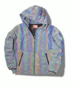 SPRAYGROUND® DAY & NIGHT SHARK JACKET (REFLECTIVE IRIDESCENT) APPAREL+GEAR