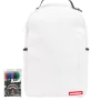 SPRAYGROUND® THE SPRAYGROUND DIY WHITE BACKPACK (VEGAN LEATHER & INNER MONEY LINING) & MARKERS INCLUDED BAGS