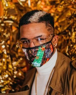 SPRAYGROUND® WTF THUNDER SHARK FACE MASK FACE MASKS