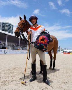 SPRAYGROUND® MIAMI BEACH POLO COLLAB BACKPACK (DLXV-BLACK) BAGS