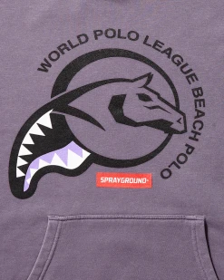 SPRAYGROUND® MIAMI BEACH POLO COLLAB HOODY (PURPLE)