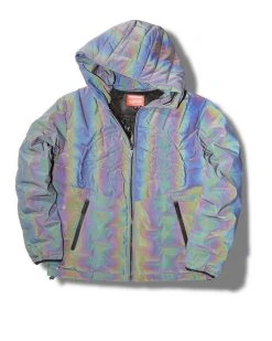 SPRAYGROUND® DAY & NIGHT SHARK JACKET (REFLECTIVE IRIDESCENT) APPAREL+GEAR