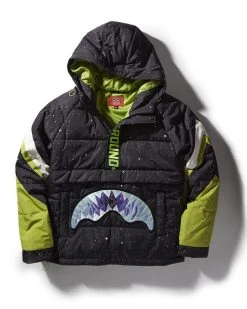 SPRAYGROUND® UFO PARTY SHARK PULLOVER PUFFER JACKET APPAREL+GEAR