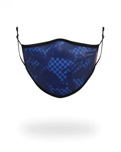 SPRAYGROUND® SHARK CHECK (BLUE) FACE MASK