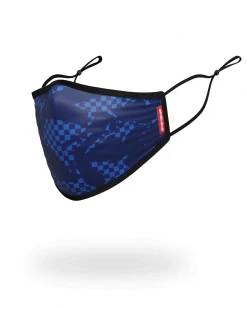SPRAYGROUND® SHARK CHECK (BLUE) FACE MASK