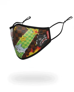 SPRAYGROUND® WTF THUNDER SHARK FACE MASK FACE MASKS