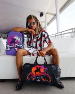 SPRAYGROUND® MIAMI BEACH POLO COLLAB BACKPACK (DLXV-PURPLE) BAGS